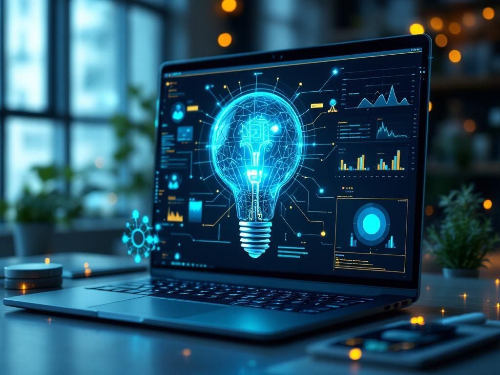 Scrivania con grafici stampati e taccuino